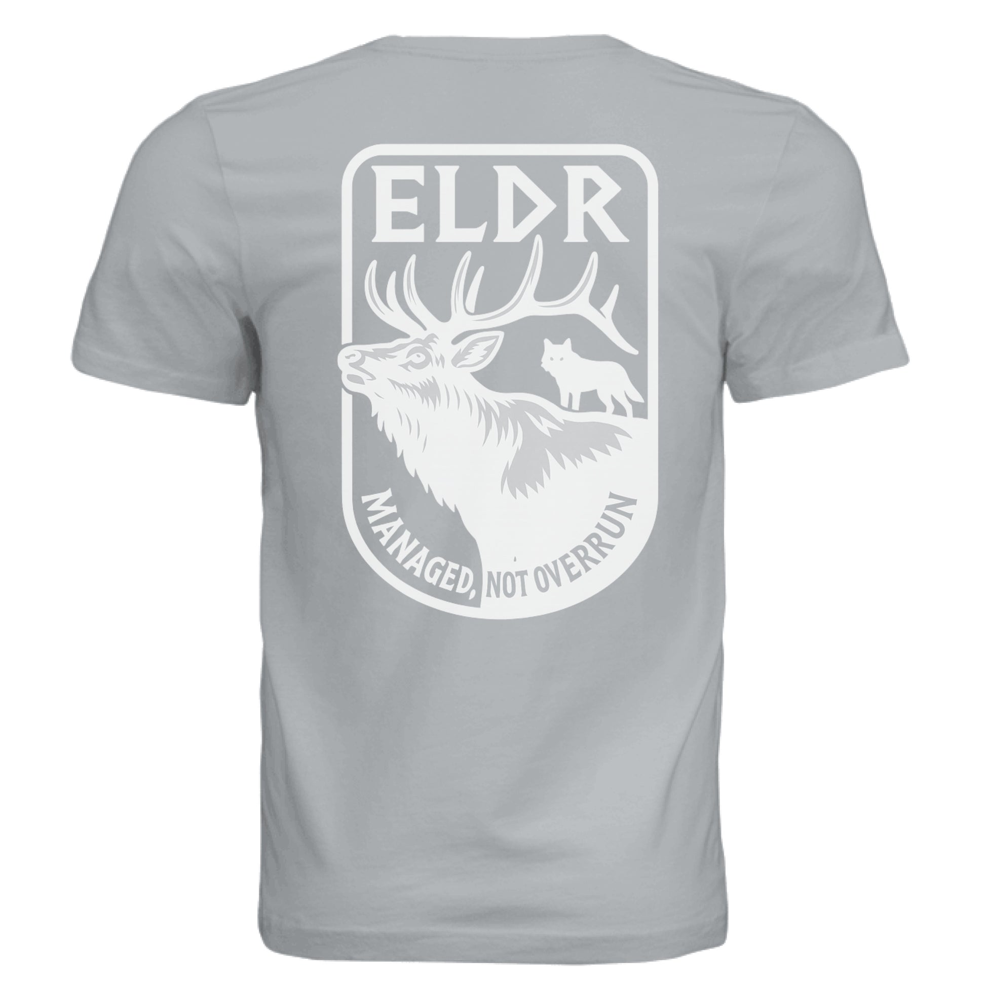 Solid Silver Triblend - BACK